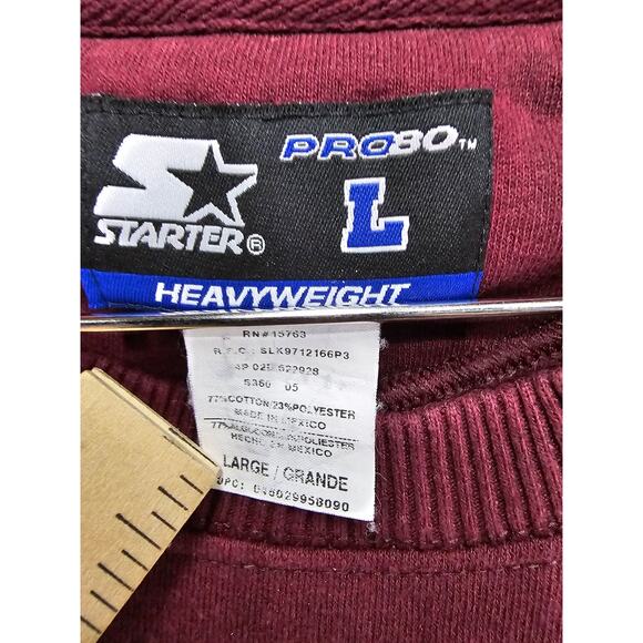 VINTAGE 90'S HEAVYWEIGHT‎ STARTER CREW NECK/ SWEATSHIRT SIZE LARGE - Picture 4 of 7
